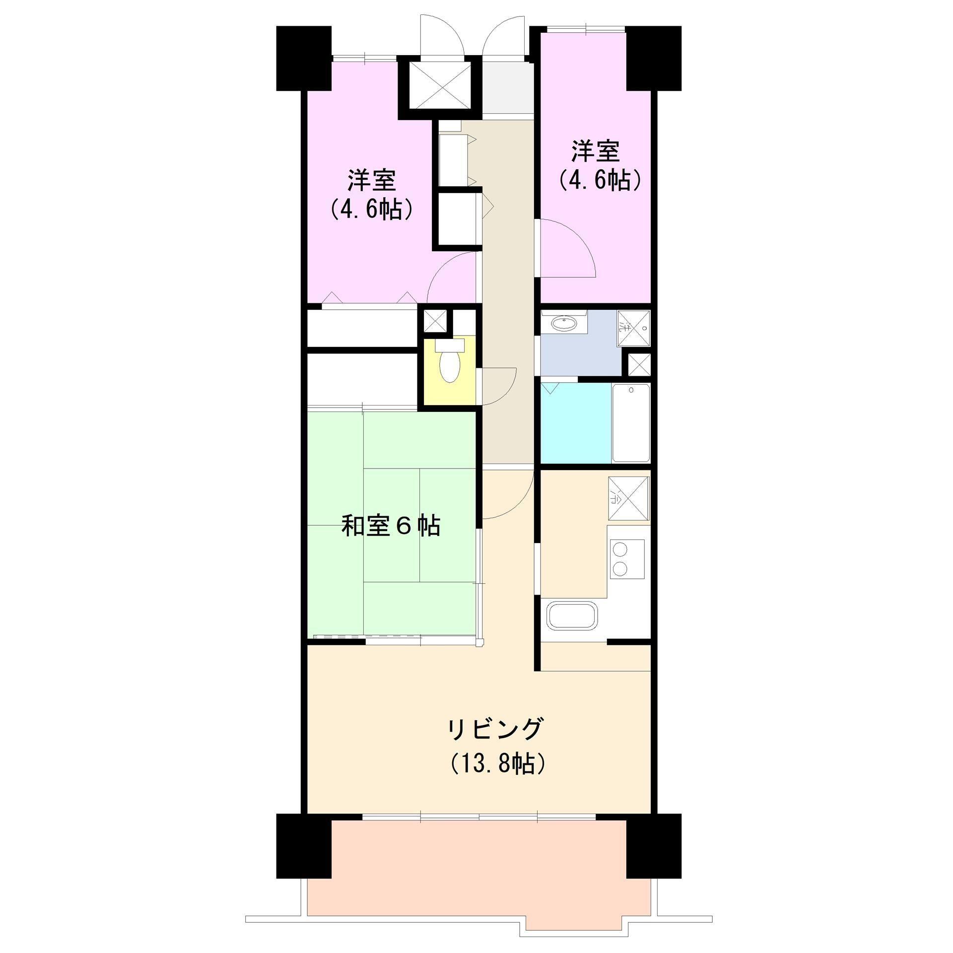 高砂アーバンコンフォートの間取り