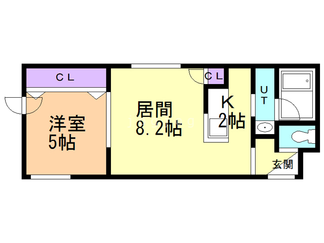 【札幌市白石区東札幌四条のマンションの間取り】