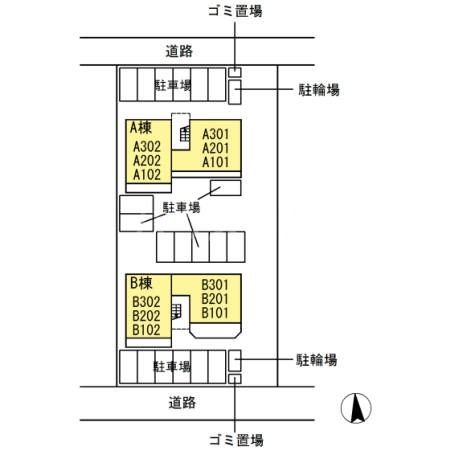 【北名古屋市二子のアパートのその他】