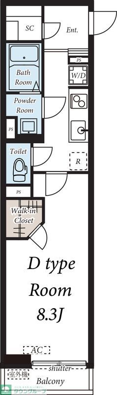 足立区東伊興のマンションの間取り