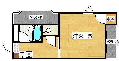 ロータリーマンション出口の間取り