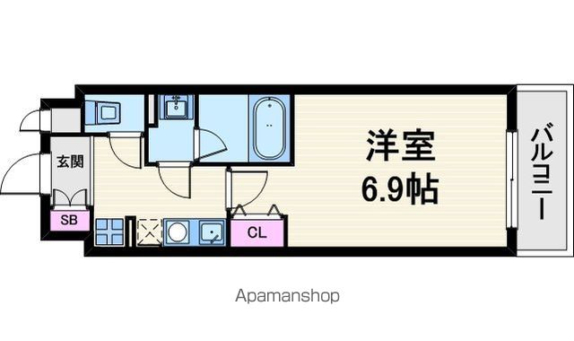 1K Mansion in Chuo-ku, Osaka — photo 2 of 3