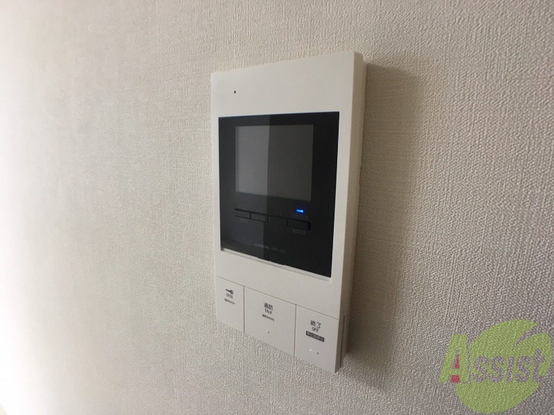 セキュリティ　"ＴＶモニター付インターホンです。来客者の顔が見えるので安心