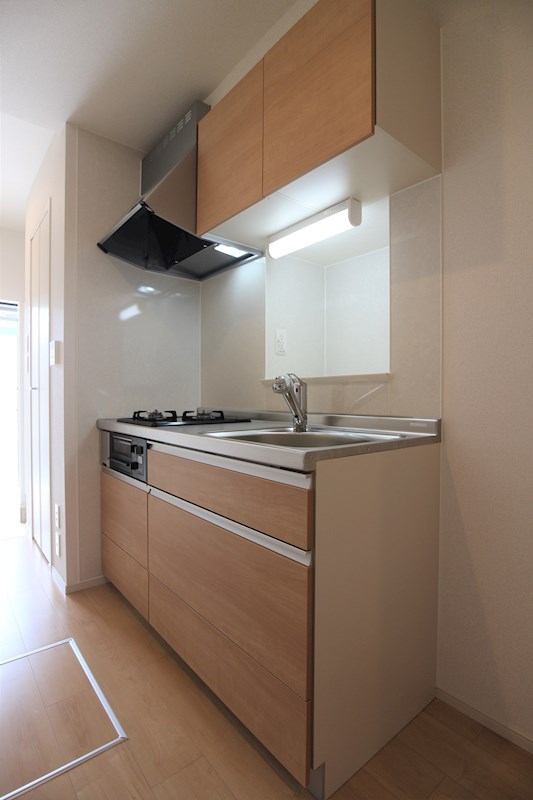 キッチン　※別号室の写真です。2口コンロ付です♪