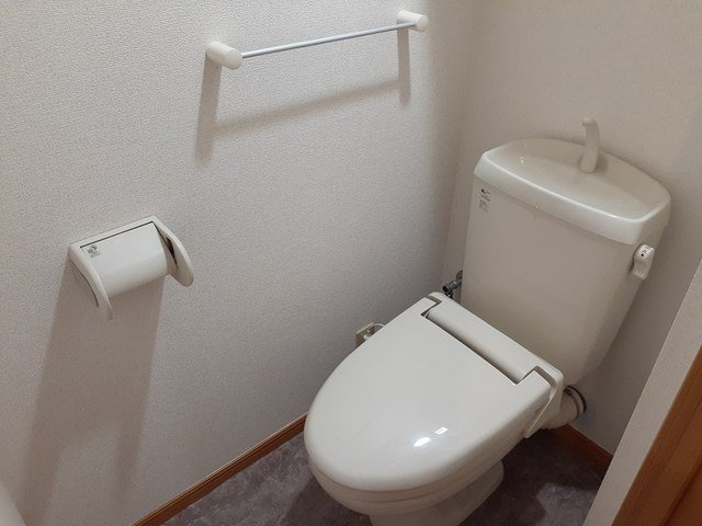 トイレ　落ち着いた色調のトイレです
