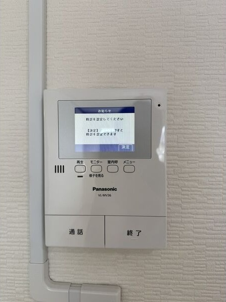 セキュリティ　来客の顔が見えて安心！TVモニターホン付きです♪