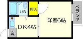 時山クリーンハイツ淡路の間取り写真