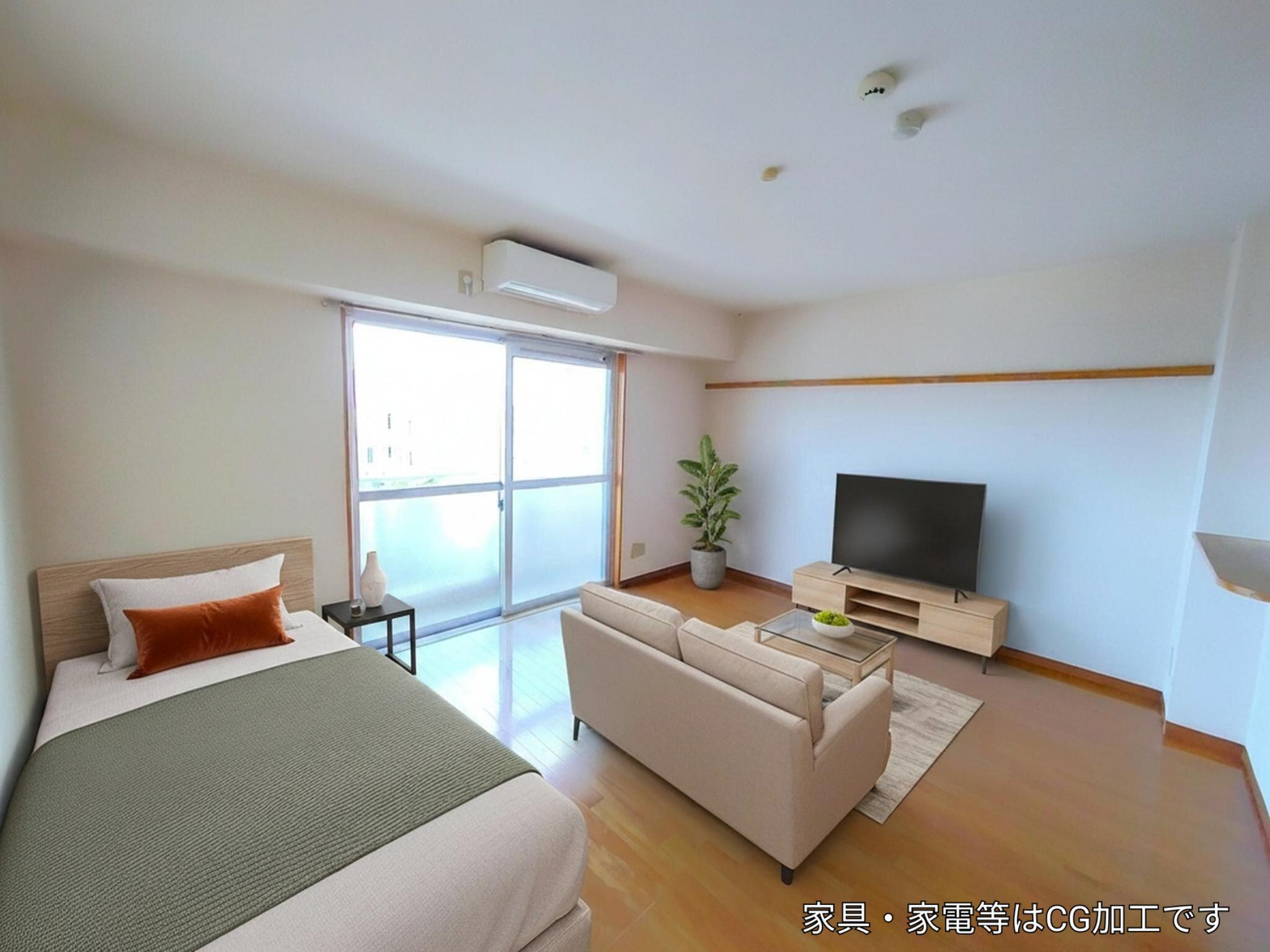 居室・リビング　居室11帖　東向きで朝日が射し込みます！※家具家電等はCG