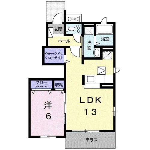 パストラル川部Aの間取り写真