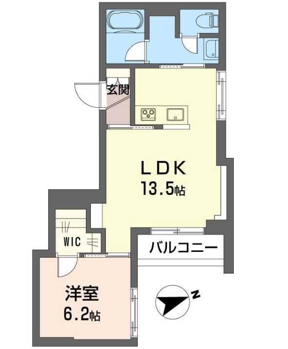 東急田園都市線 三軒茶屋駅 徒歩7分 4階建 築4年の間取り写真