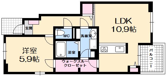 広島電鉄宮島線 草津駅 徒歩12分 2階建 築7年の間取り写真