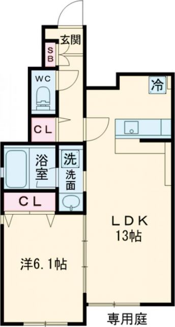 エルグランドパティオ 参番館の間取り写真