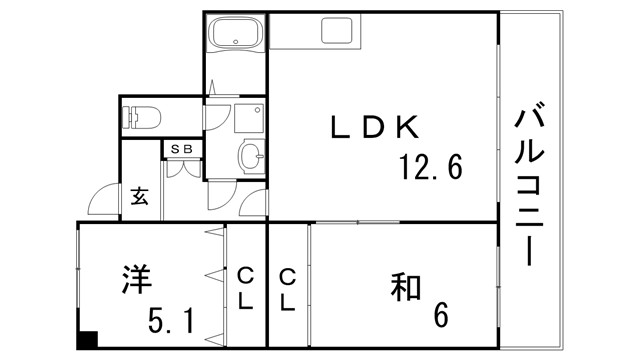 大倉山プレイスの間取り写真