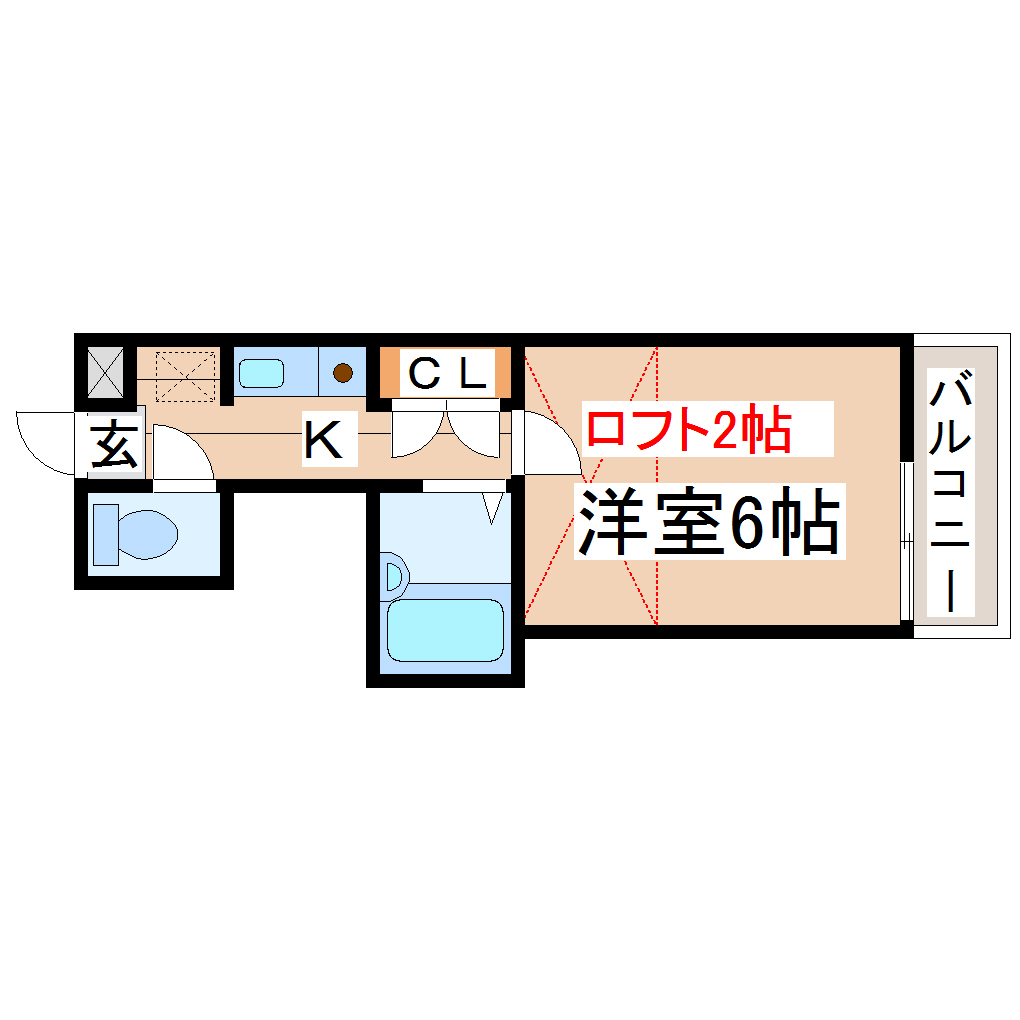 パレス苦竹の間取り写真