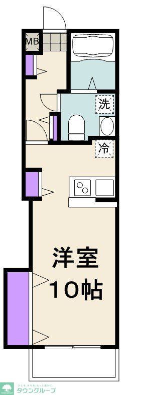 TKフラッツ草加の間取り写真