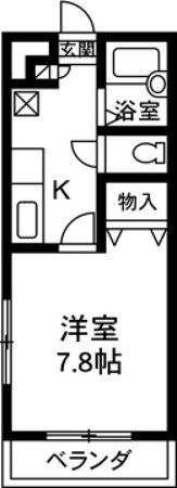 前橋市六供町のマンションの間取り