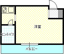 広島市南区宇品御幸のアパートの間取り