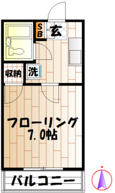 東京都中野区鷺宮５（アパート）の賃貸物件の間取り