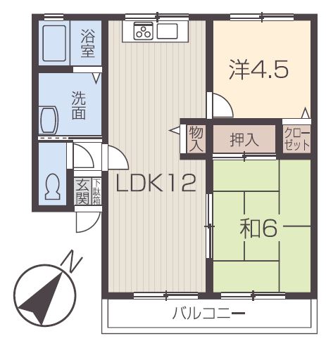 石がけ壱番館の間取り