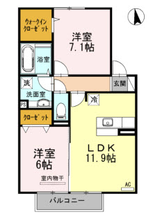 Nスタイル中津の間取り