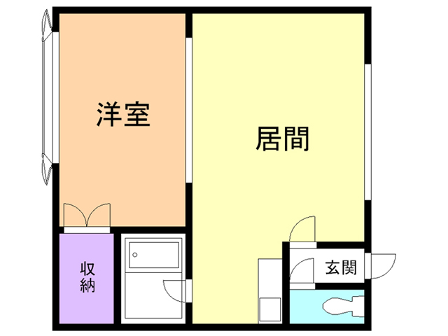 苫小牧市永福町のアパートの間取り