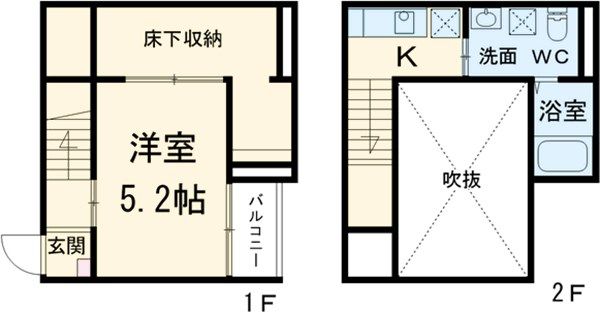 名古屋市港区港栄のアパートの間取り