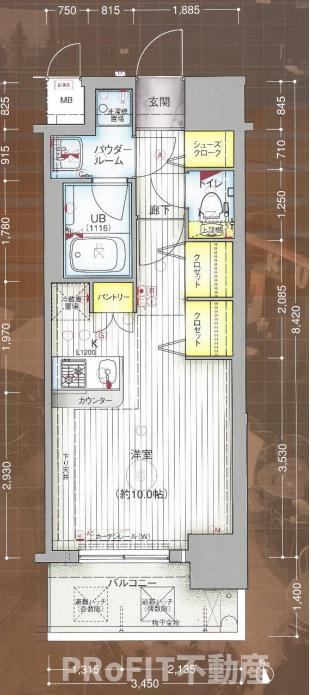 アドバンス難波南の間取り