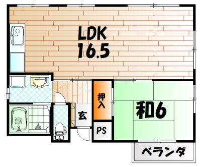 オブリックビルの間取り