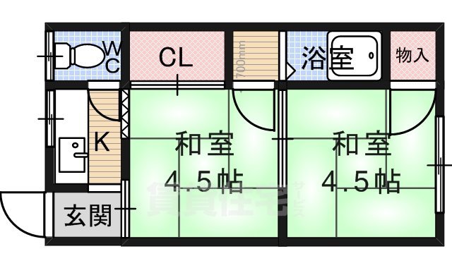 青木ハイツの間取り