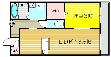 【姫路市南畝町のマンションの間取り】