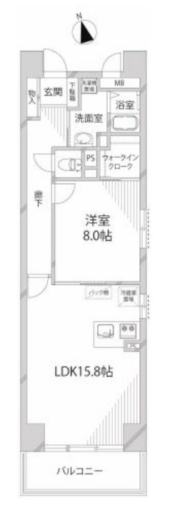 姫路市龍野町のマンションの間取り