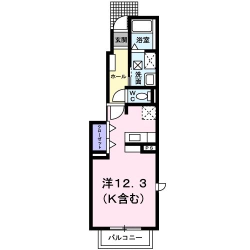 ベルシティＳａｔｏ　Ｂの間取り