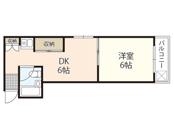 広島市西区庚午中のマンションの間取り