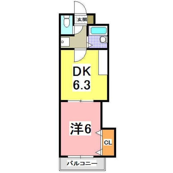 明石市樽屋町のマンションの間取り