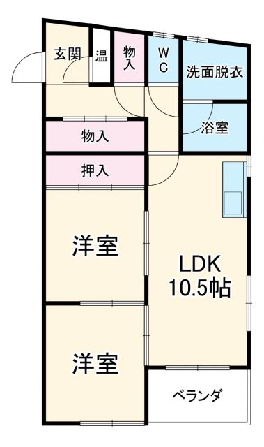 リンデン北桜塚コーポの間取り