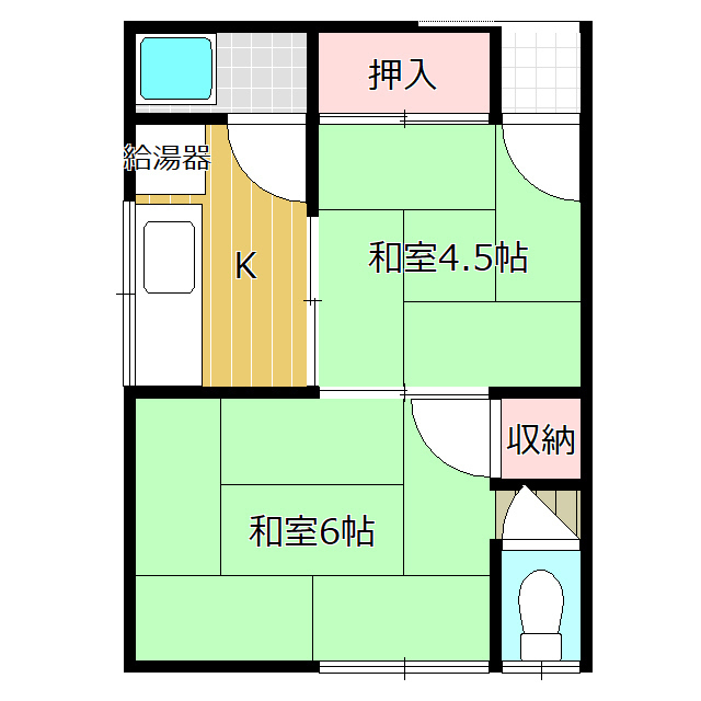 平和荘の間取り