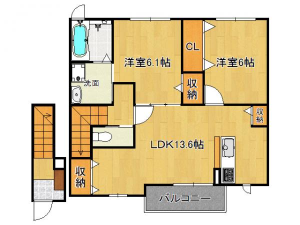 ロングアイランドの間取り