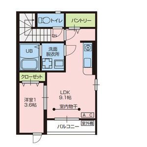 ソレイユ天皇寺東の間取り