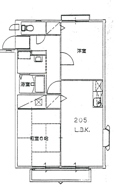 ファミール溝口の間取り