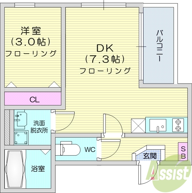 ヴァルコメン太子堂の間取り