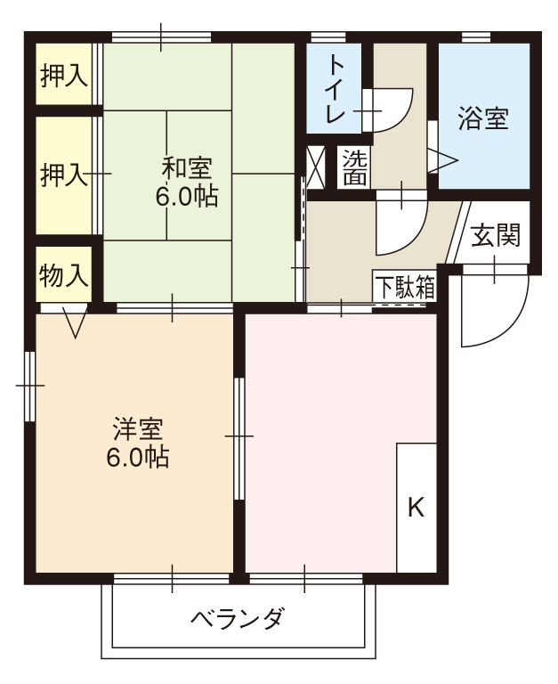 ひまわりハイツの間取り