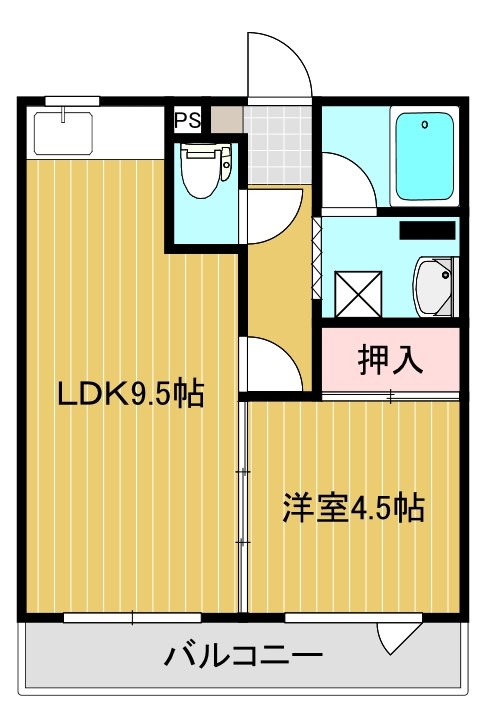 ほのぼのハイツ３の間取り