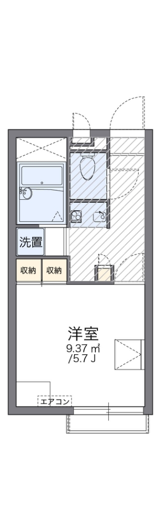 レオパレスパピルスＨＴＹの間取り