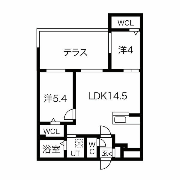 ブランシャールAS北16条Sの間取り