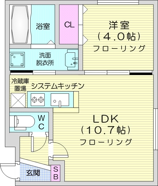 FUTABASQUAREN21の間取り