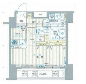 港区六本木のマンションの間取り