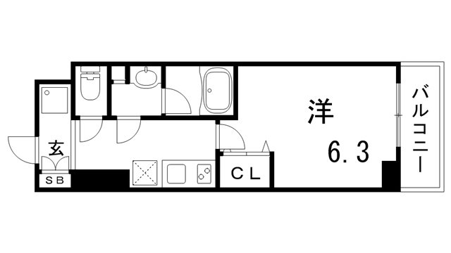 ファーストフィオーレ神戸湊町の間取り