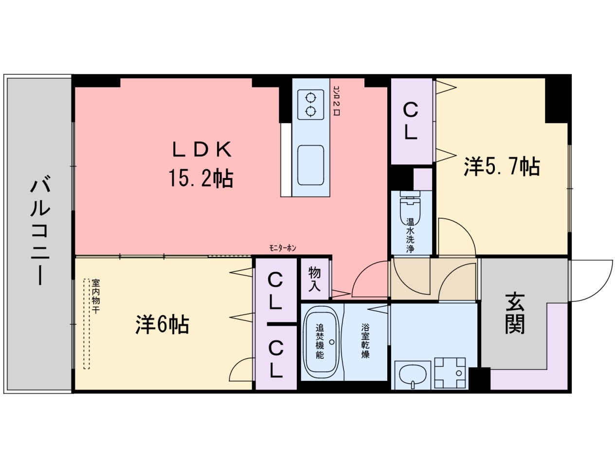 【カーサ藤ヶ坂の間取り】