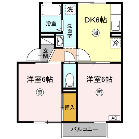 プリムローズABCの間取り