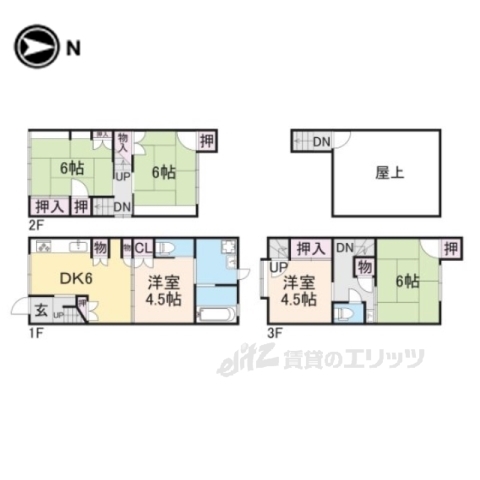 京都市南区西九条開ケ町のその他の間取り